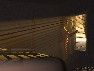 In the early morning he departed.